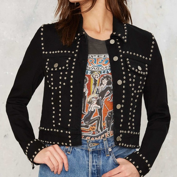 black denim jacket pacsun
